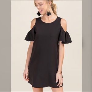 Black off the shoulder dress from francescia’s